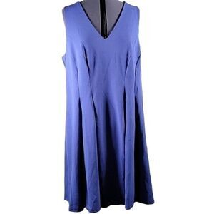 Teeze Me Pleated V-Neck Wear to Work Dress Sz 18